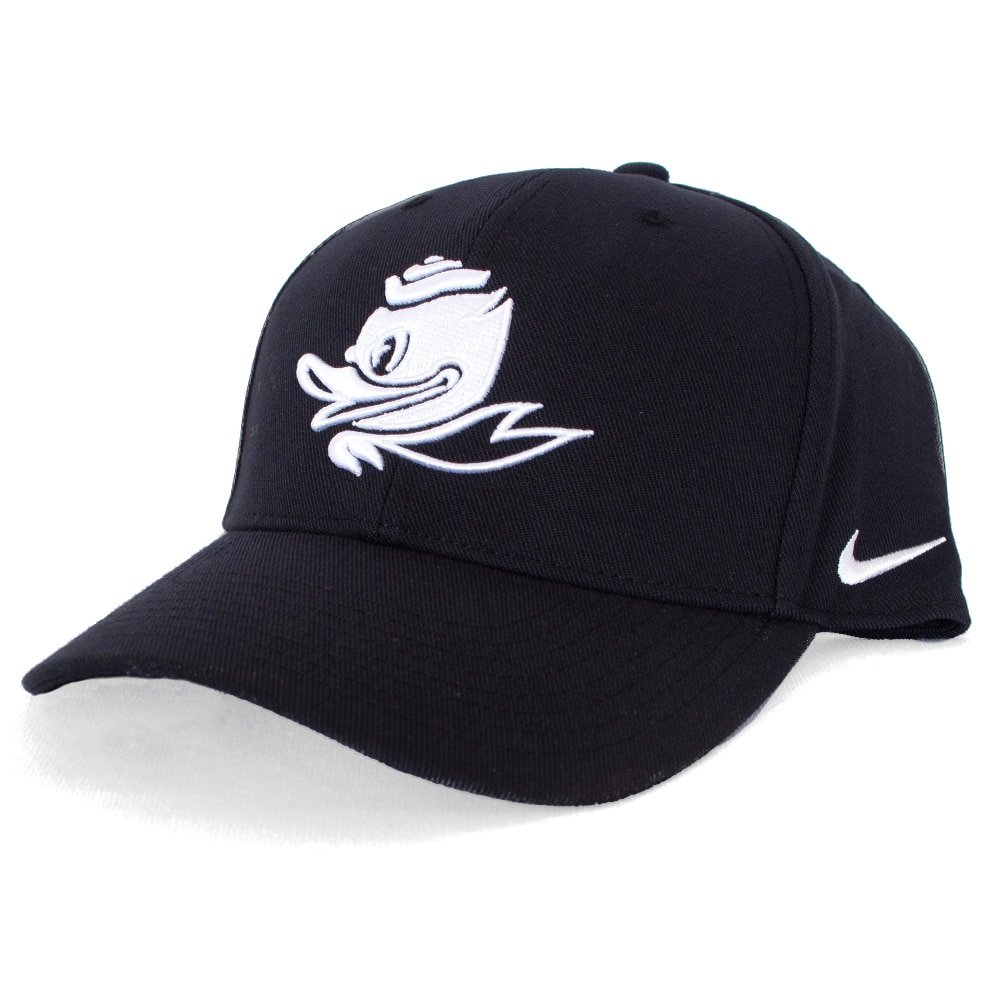 Fighting Duck, Nike, Black, Curved Bill, Performance/Dri-FIT, Accessories, Unisex, Twill, Adjustable, Hat, 856252